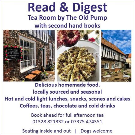 Things to do in Cromer visit Read and Digest Tea Room