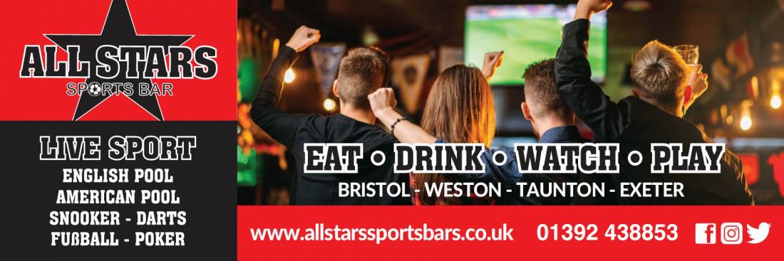 Things to do in Exeter visit Allstars Sports Bar