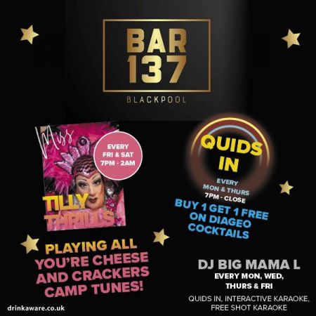 Things to do in Blackpool visit Bar 137