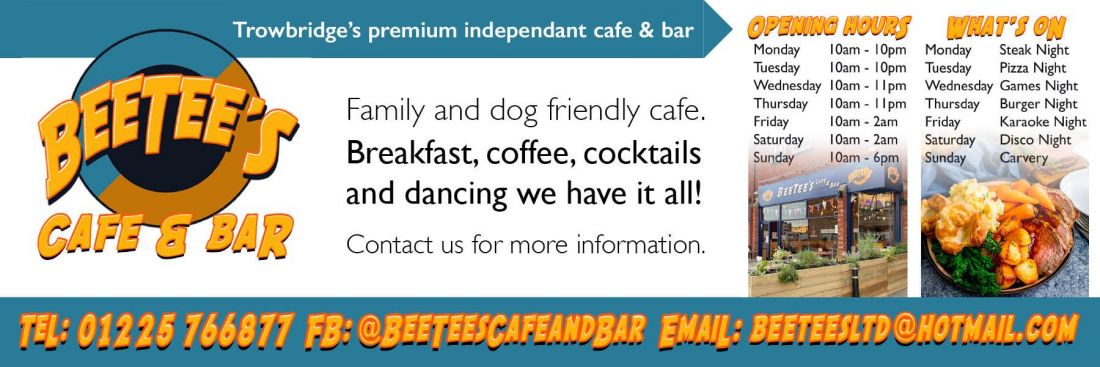 Things to do in Trowbridge visit BeeTees Café & Bar