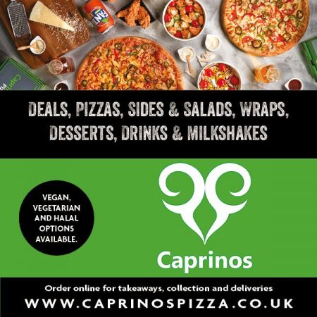 Things to do in Northwich visit Caprinos Pizza