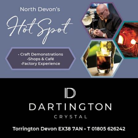 Things to do in Great Torrington & Bideford visit Dartington Crystal