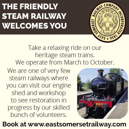 Things to do in Shepton Mallet, Wells & Glastonbury visit East Somerset Railway