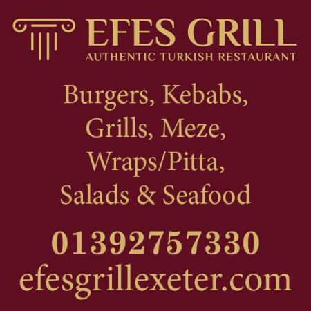 Things to do in Exeter visit Efes Grill