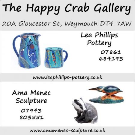 Things to do in Dorchester visit Happy Crab Gallery