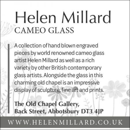 Things to do in Dorchester visit Helen Millard Cameo Glass