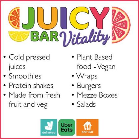 Things to do in Colchester visit Juicy Bar Vitality