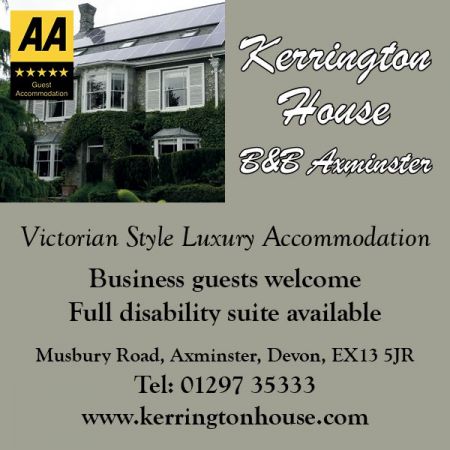 Things to do in Axminster & Seaton visit Kerrington House B&B