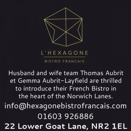 Things to do in Norwich visit L'Hexagone Bistro Francais