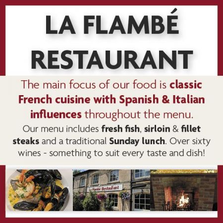 Things to do in Chippenham visit La Flambé Restaurant
