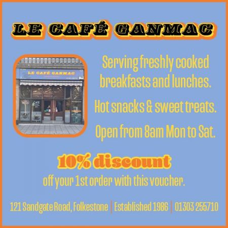 Things to do in Folkestone & Hythe visit Le Café Ganmac