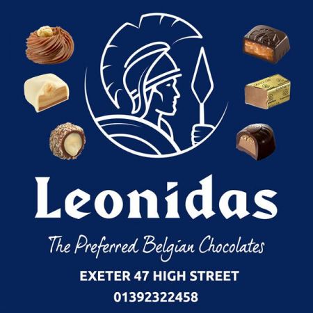 Things to do in Exeter visit Leonidas Chocolate Café
