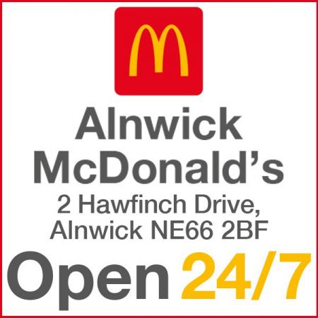 Things to do in Alnwick visit McDonalds Alnwick