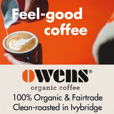 Things to do in Salcombe & Kingsbridge visit Owens Organic Coffee