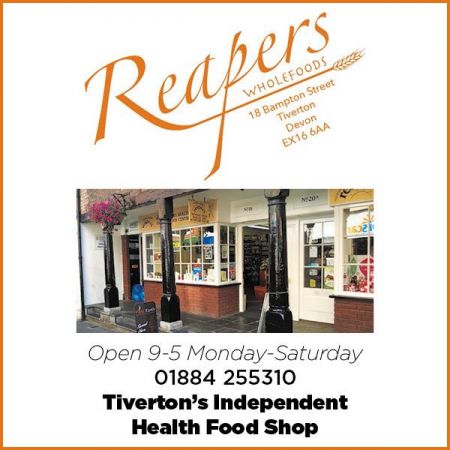 Things to do in Tiverton visit Reapers Wholefoods