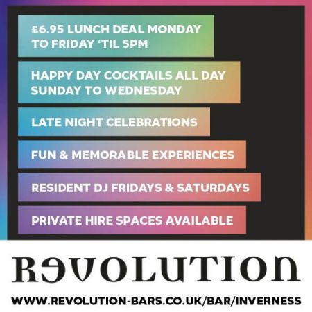 Things to do in Inverness visit Revolution