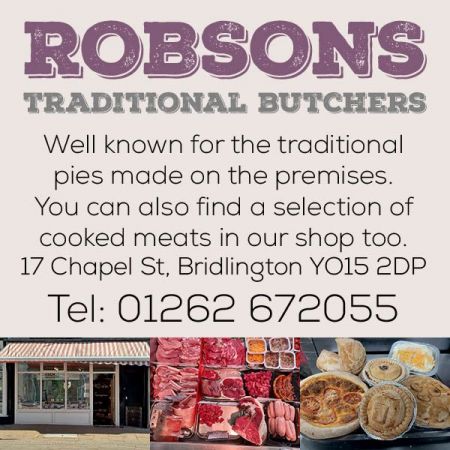 Things to do in Bridlington and Filey visit Robson's Butchers