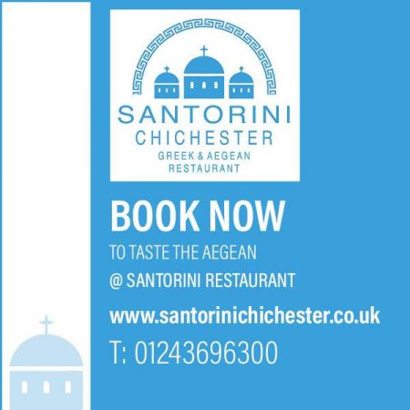 Things to do in Chichester visit Santorini Restaurant