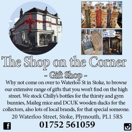Things to do in Plymouth visit The Shop on the Corner Gift Shop