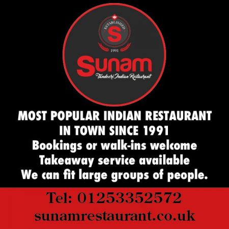 Things to do in Blackpool visit Sunam Indian Restaurant