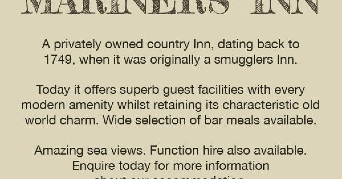 Things to do in Tenby Visit The Mariners Inn