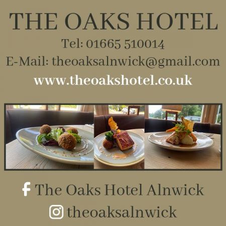 Things to do in Alnwick visit The Oaks Hotel