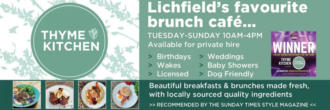 Things to do in Lichfield visit Thyme Kitchen
