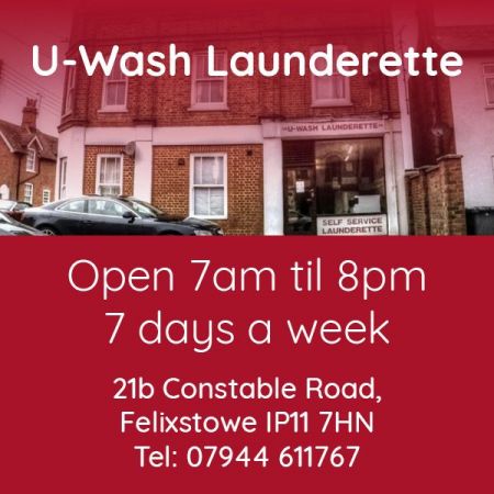 Things to do in Felixstowe visit U-Wash Launderette