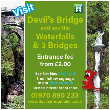 Things to do in Aberystwyth visit Devil's Bridge Falls