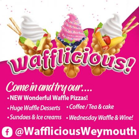 Things to do in Dorchester visit Wafflicious Ice Cream Parlour